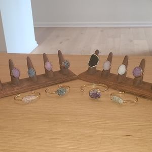 Crystal Rings and Bracelets
